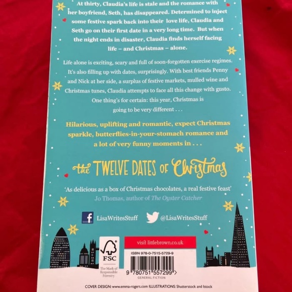 Paperback ~ The Twelve Dates of Christmas ~ Book ~ LIKE NEW - Picture 3 of 3